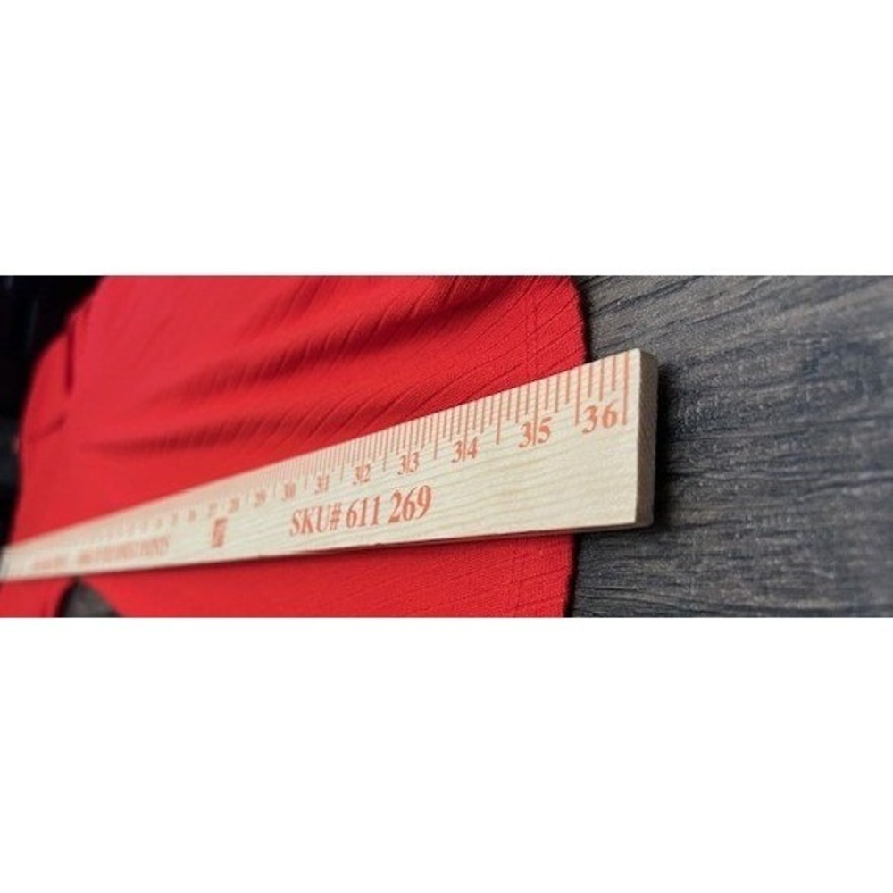 NWT Amuse Society Womens S Red Ribbed V-Neck Mini Dress Dolman Sleeves Romantic - Picture 5 of 14